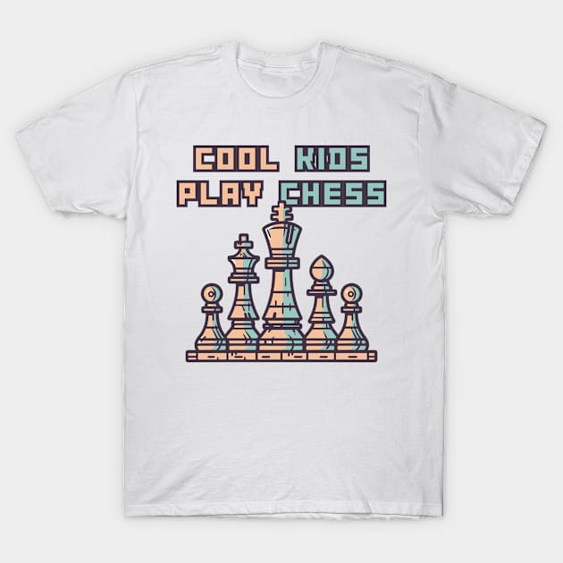 Chess Chessmen Chessboxing Gift for Cool Kids T-Shirt by Tony_sharo